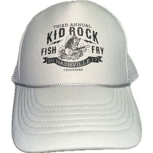 Third Annual Kid Rock Fish Fry 2017 Nashville Tennessee Trucker Hat Cap Mesh Foa